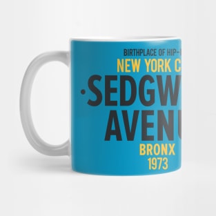 New York Bronx - Sedgwick Bronx Schriftzug - Bronx Hip Hop - Sedgwick Avenue NY Mug